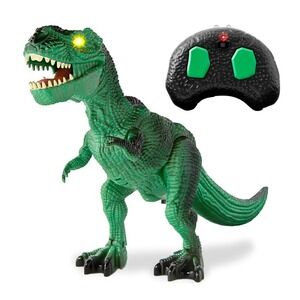 BCP Kis remote control dinosaur T-rex w/ light-up eyes and roaring sounds